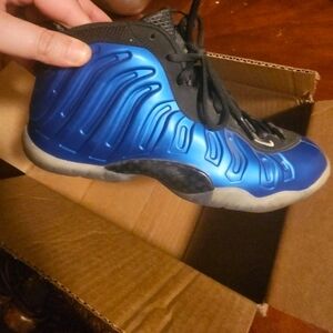 Kids Blue Foamposite Shoes
